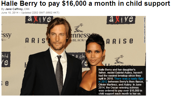 halle berry to pay 16k a month in child support